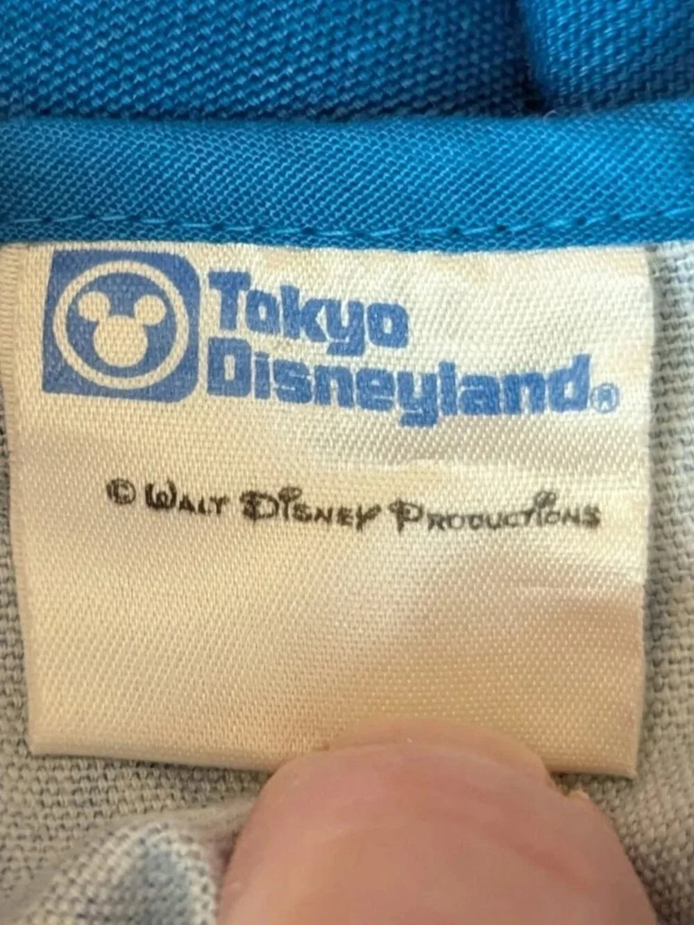 Vintage 1983 Tokyo Disneyland First Opened Mickey Donald 100% Cotton apron